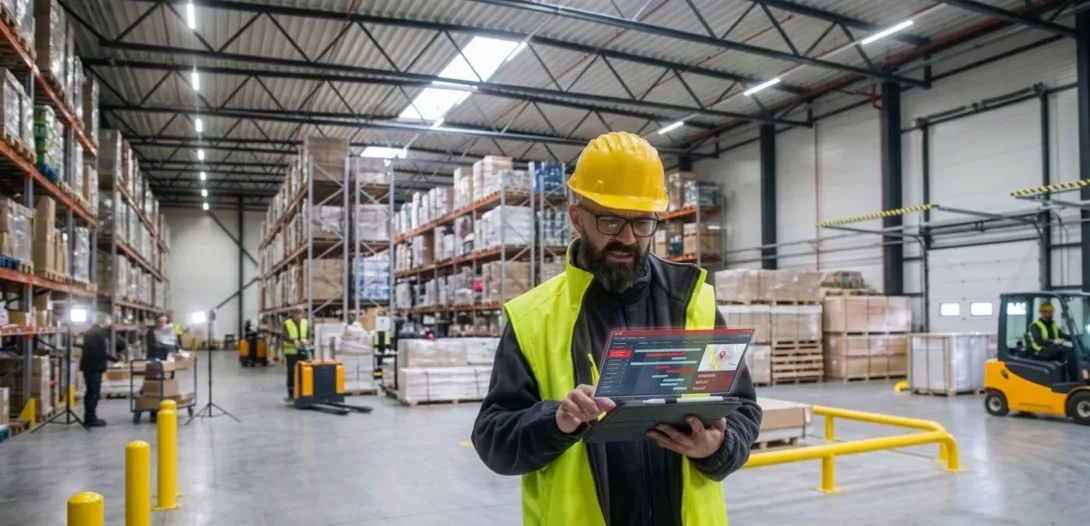 A stressed supplier navigates a high-pressure warehouse environment